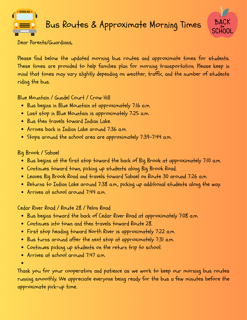 bus routes