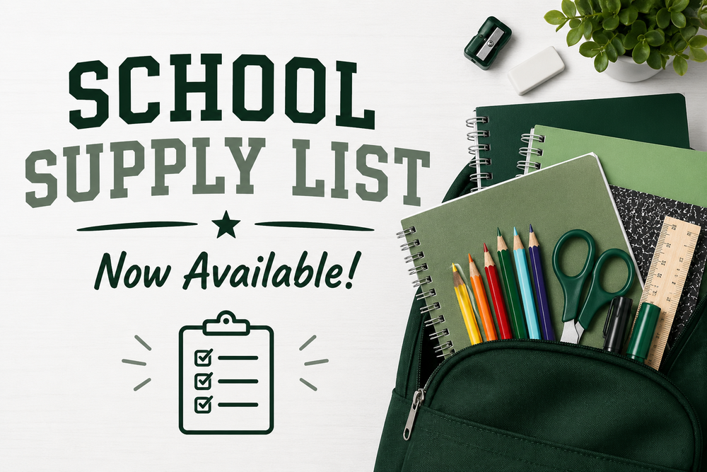 School Supply List Now Available