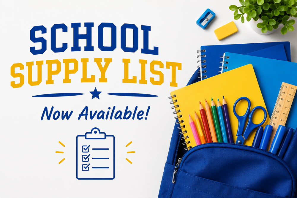 School supply List Now Available