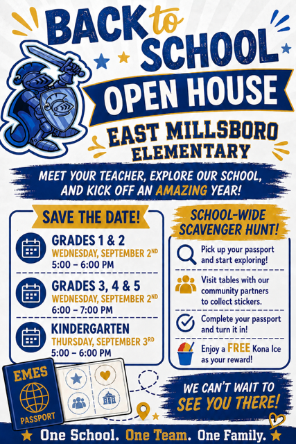 Back to School Open House Dates