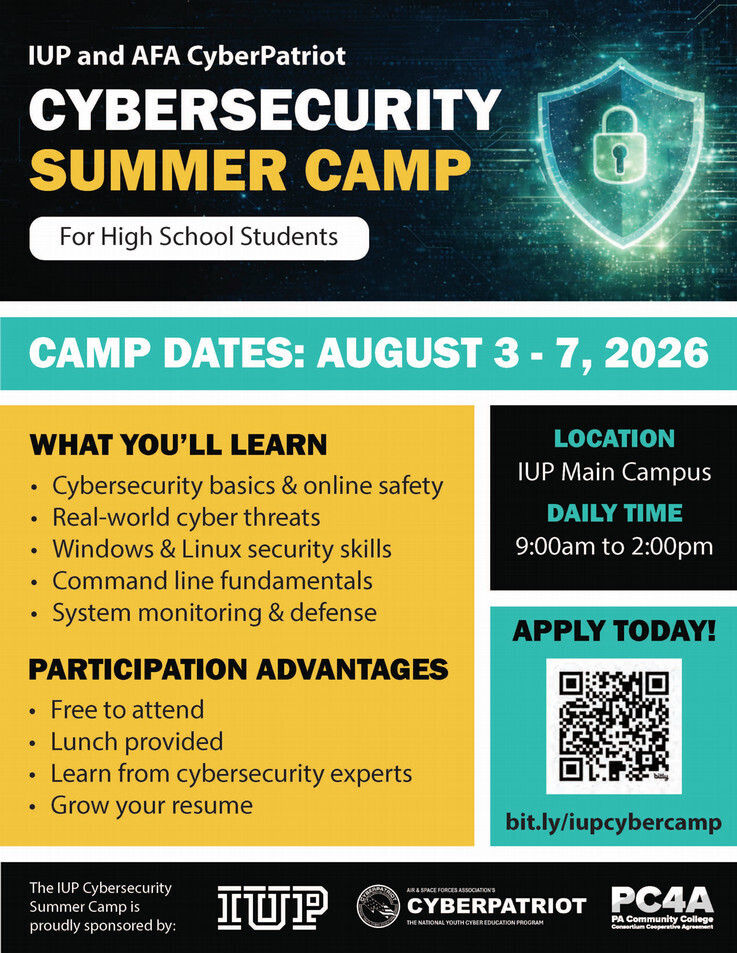 Cyber Security Camp Flyer