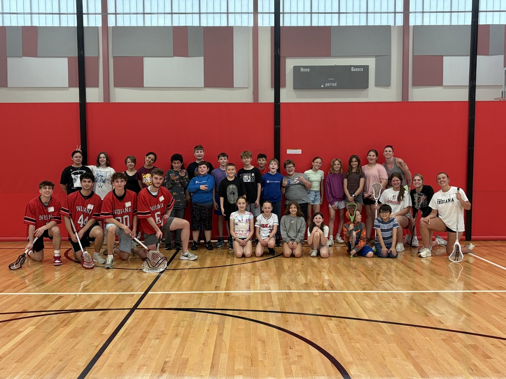 IHS Lacrosse Teams visit Eisenhower Elementary