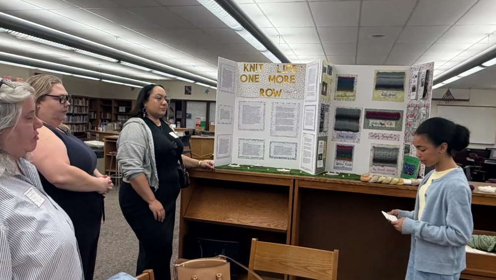 Student showcases her project