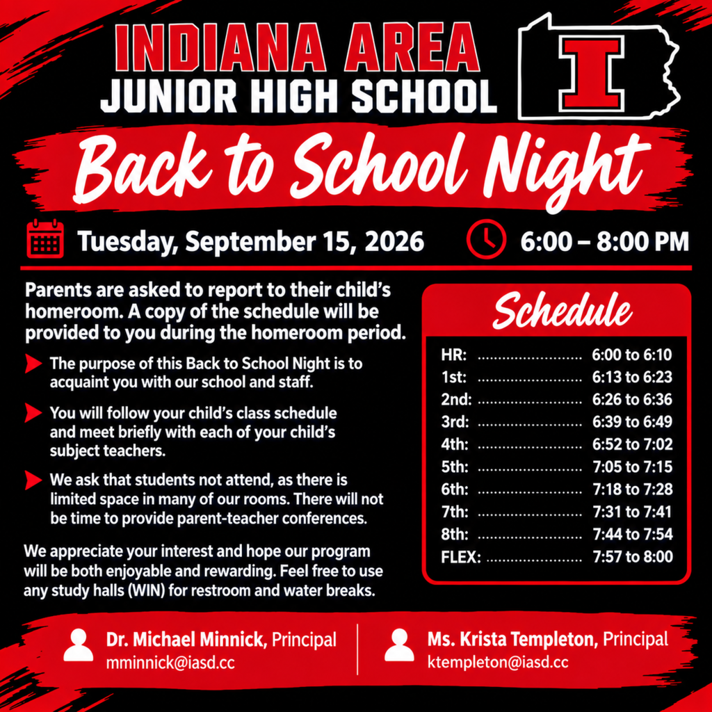 Back to School Night 6-8