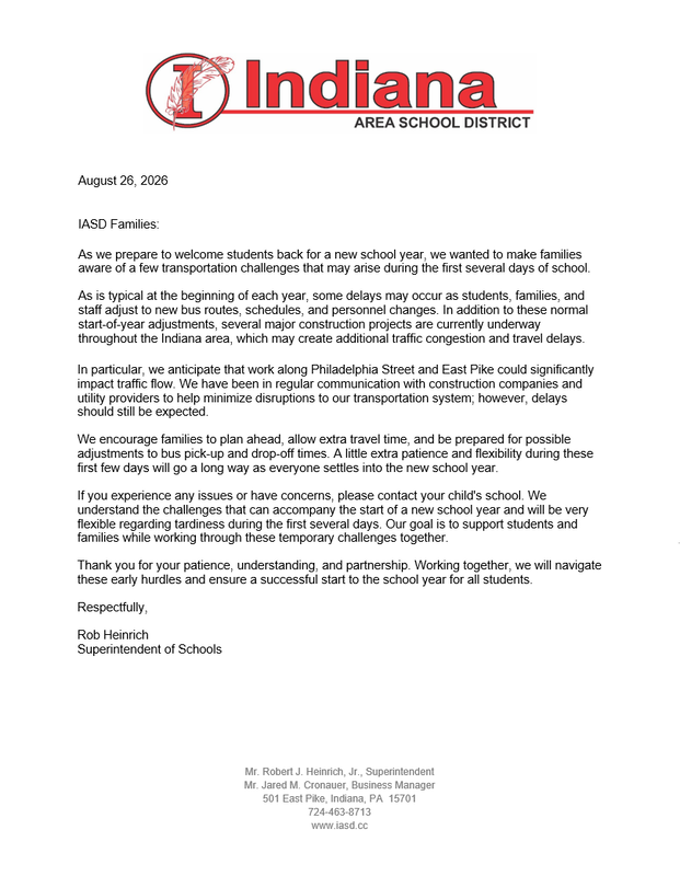 welcome letter