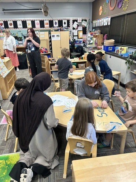 Builders' club with students