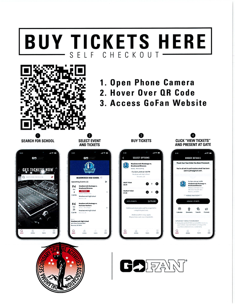 QR CODE FOR PLAYOFFS Instructions