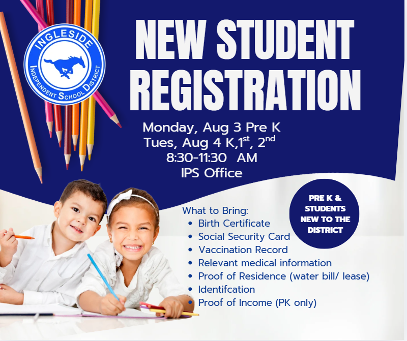 New Student Registration Aug 3-4