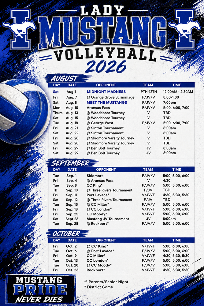 Lady Mustang Volleyball