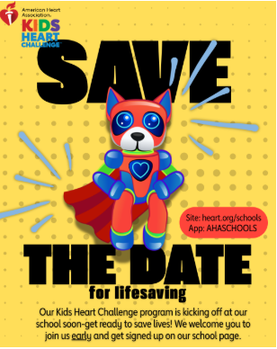 Save the Date Kids Heart Challenge