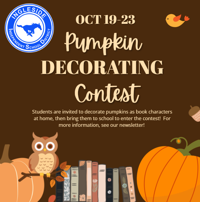 Pumpkin Decorating contest dates Octg 19-23