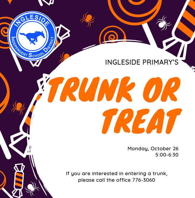 Trunk or Treat October 26