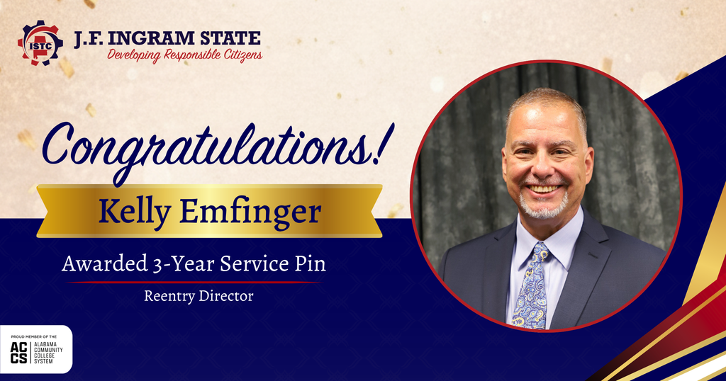 Kelly Emfinger 3-year pin