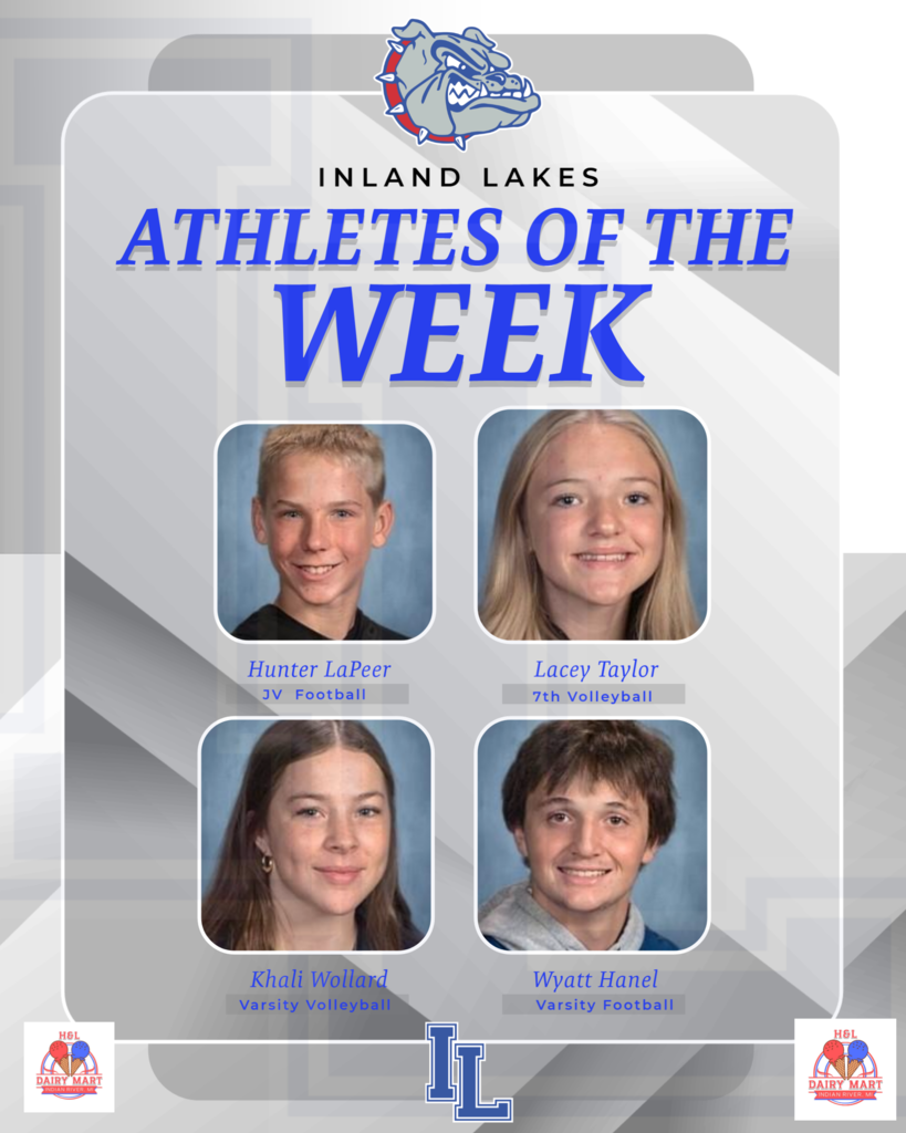 athletes of the week Hunter LaPeer, Lacey Taylor, Khali Woolard, Wyatt Hanel