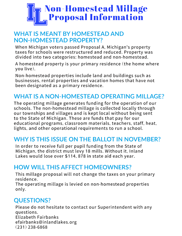 Non-Homestead Millage on Nov. 4th 
