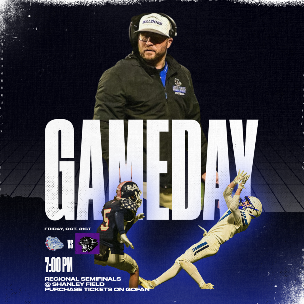 IL Varsity Football Playoffs against Pickford home tinight 7pm. The game day post has coach Meyer with his head set on and # 7 Landen Perkins making a great lay out catch vs Gaylord St. mary's last week.