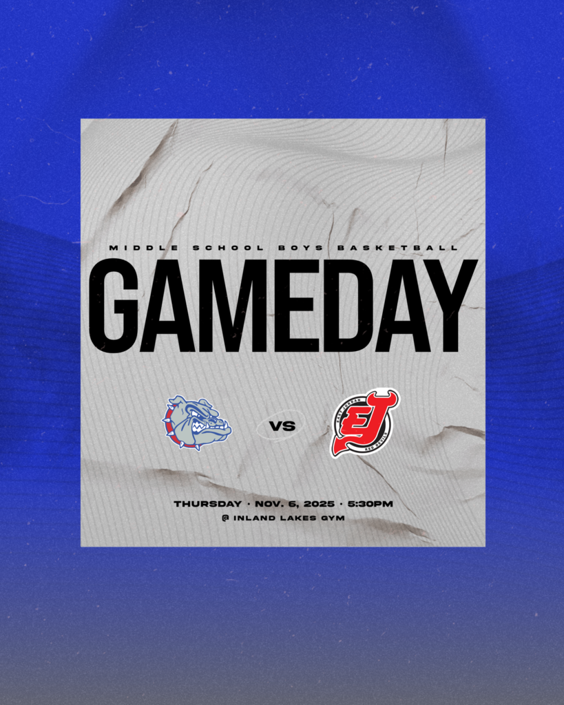 7&8 Grade IL boys baskewtball home tonight vs East Jordan 5:30pm start time, at Inland Lakes High School Gym.