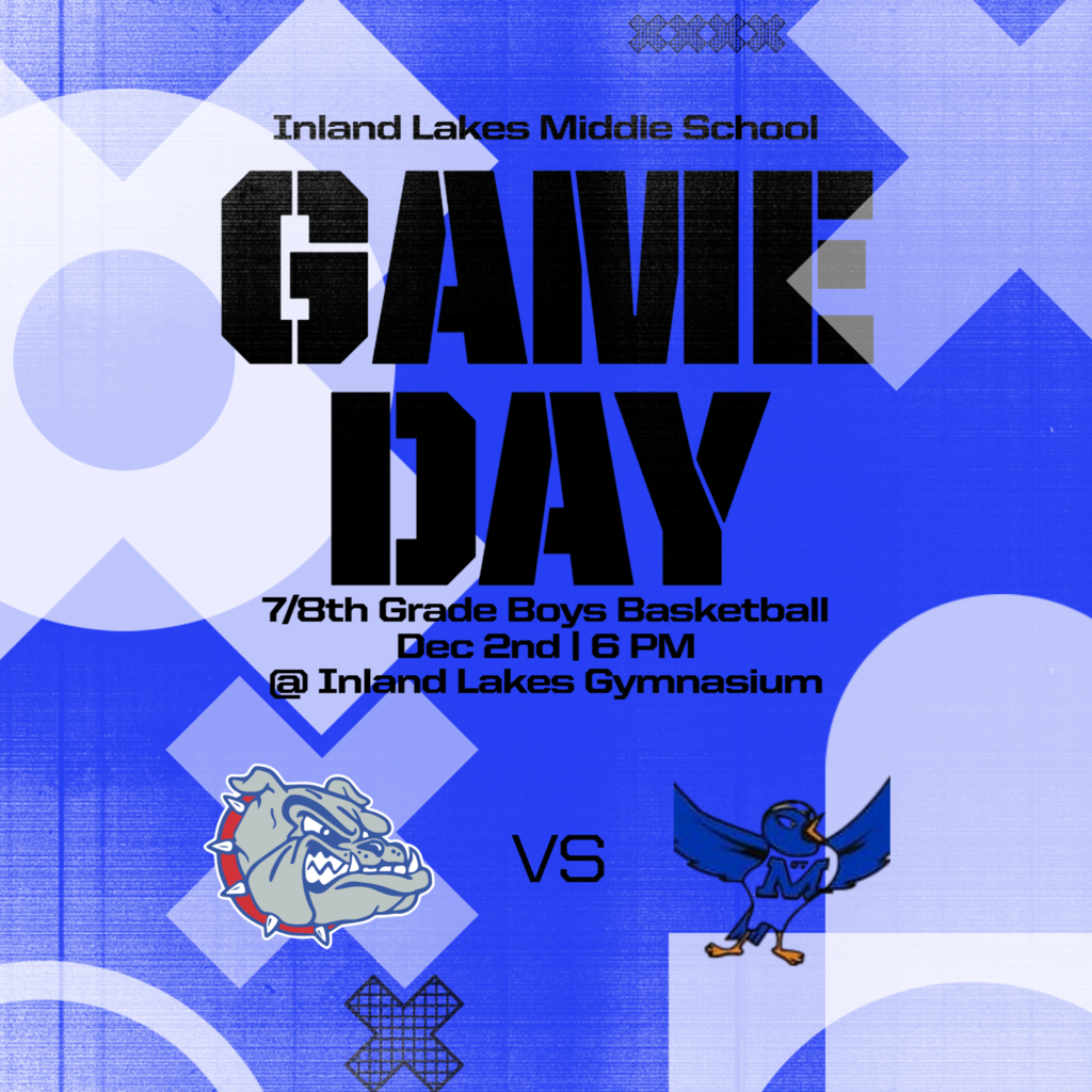 7&8 Grade boys basketball home vs Gaylord St. Mary's at 6pm