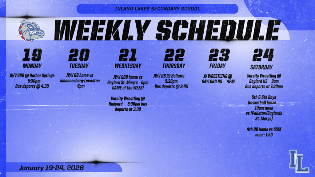 ILS Athletics Weekly Schedule