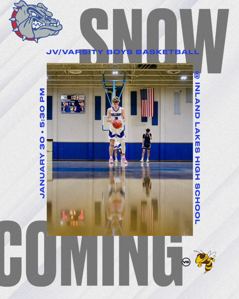 ILS JV/Varsity Boys Basketball home vs Pellston tonight at 5:30pm