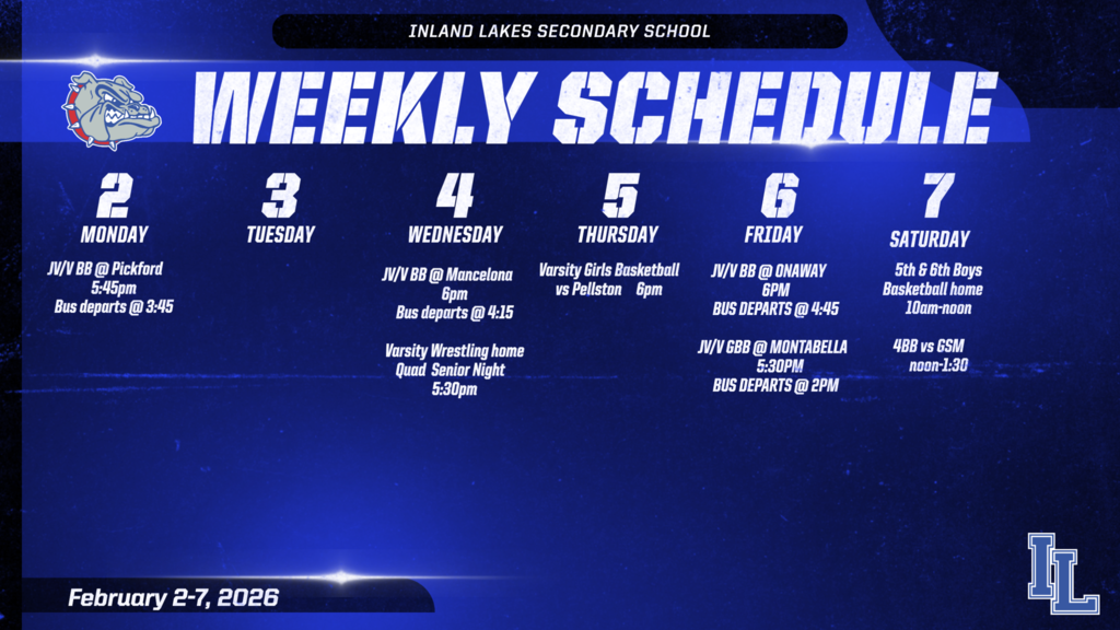 ILS Weekly Athletic Schedule