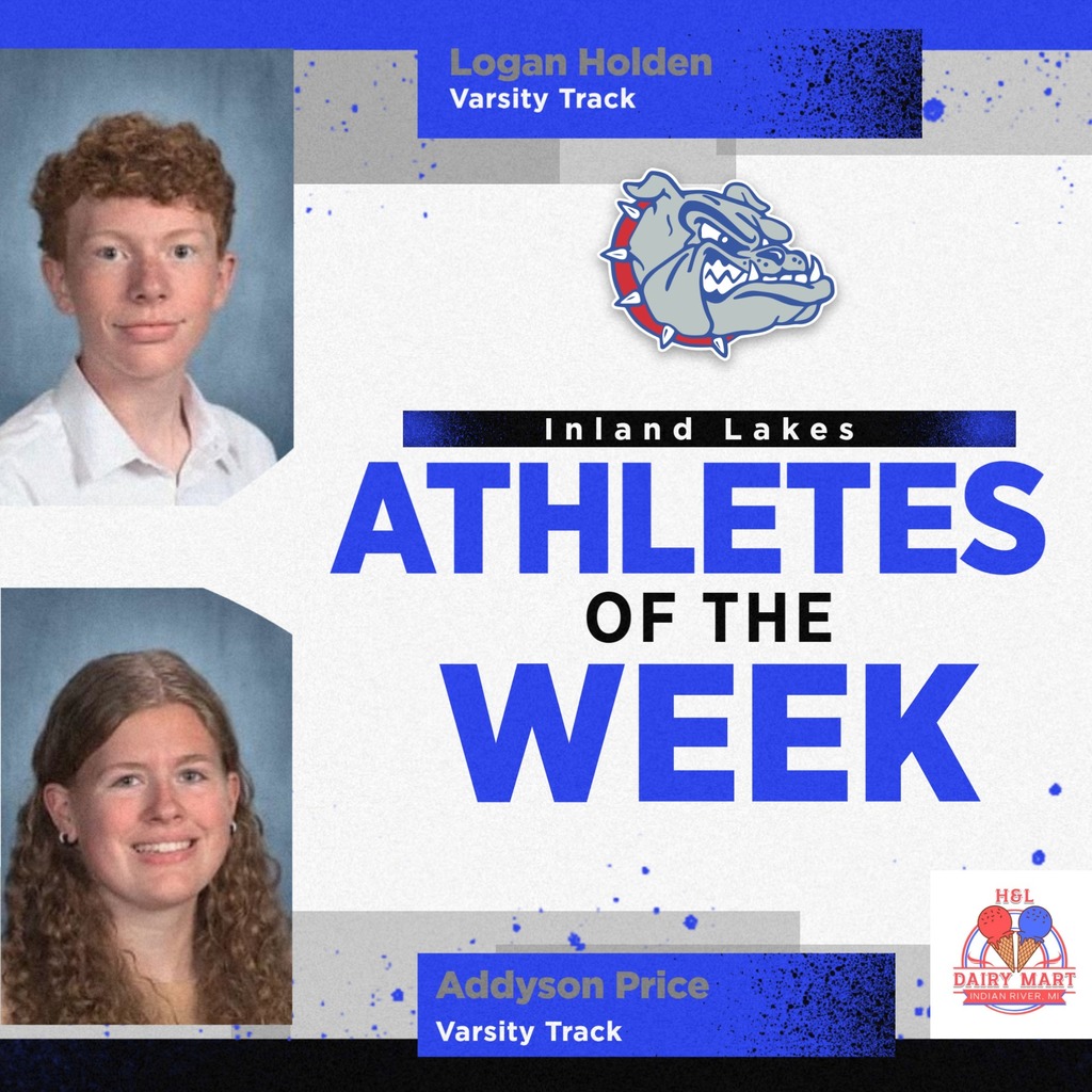 Congrats ILS Athletes of the Week: Addyson Price and Logan Holden for Varsity Track!