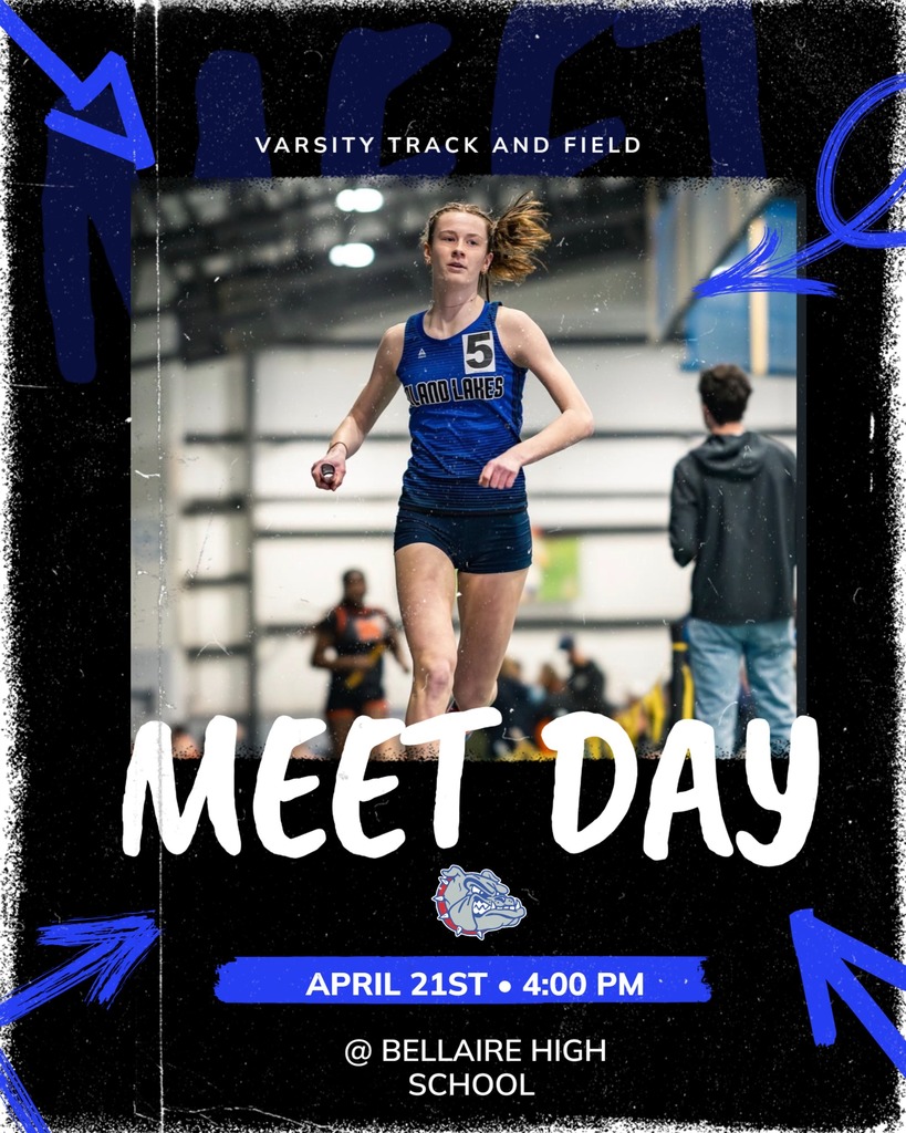 Varsity Track at Bellaire today. In the picture Josephine Furman is running a track race at the LSSU meet.