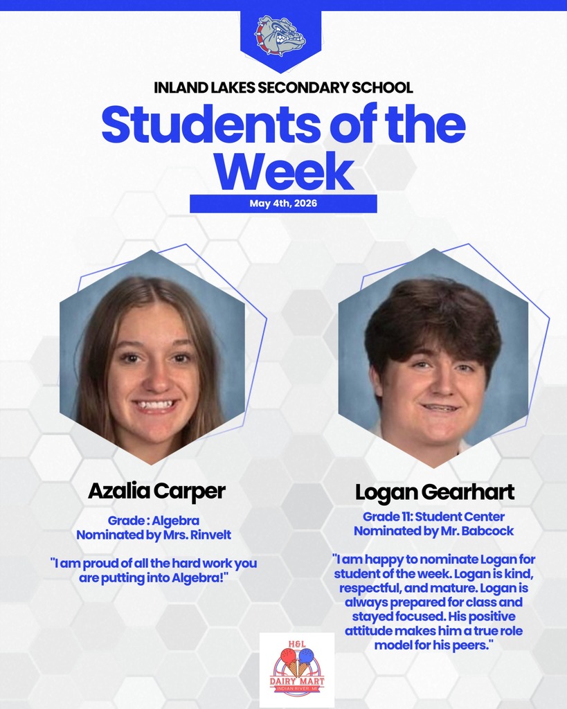 ILS Students of the Week: Azalia Carper and Logan Gearhart!