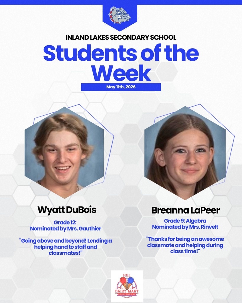 ILS Students of the Week: Wyatt DuBois and Breanna LaPeer