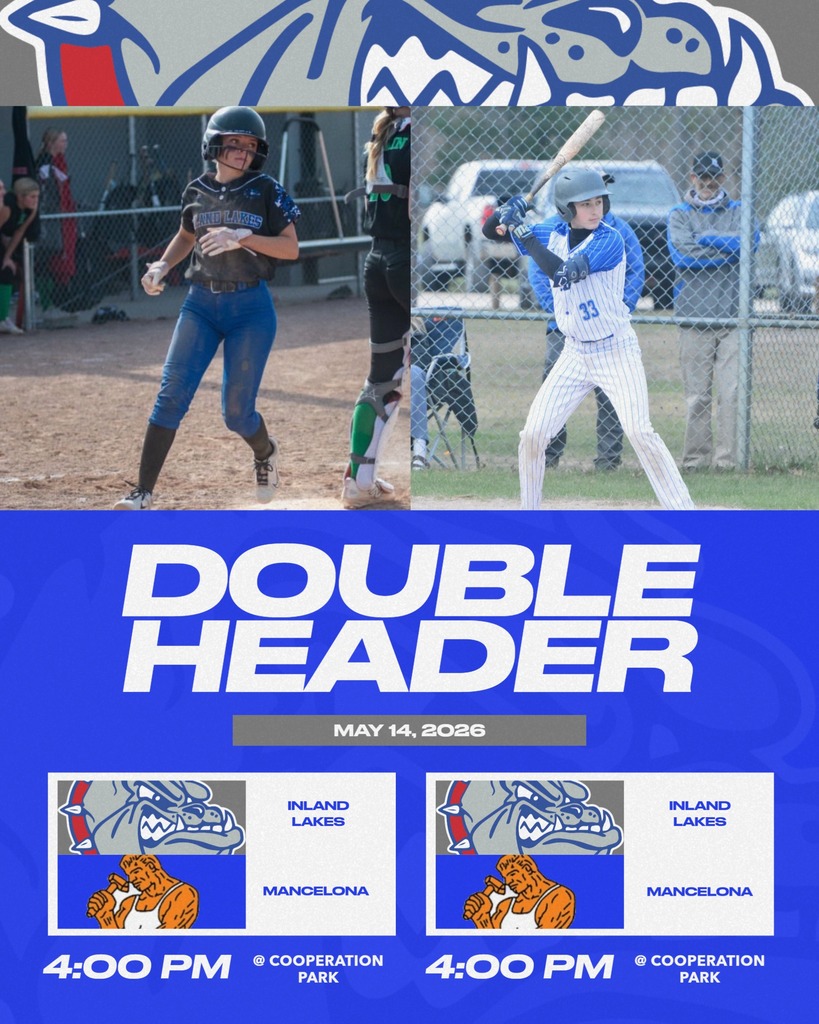Varsity Baseball and Softball home today vs Mancelona