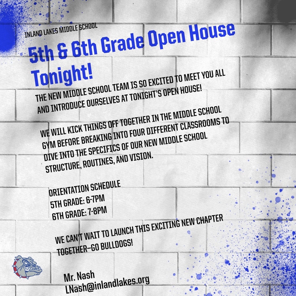 8/26/26 IL Middle school open house for 5th and 6th grade!