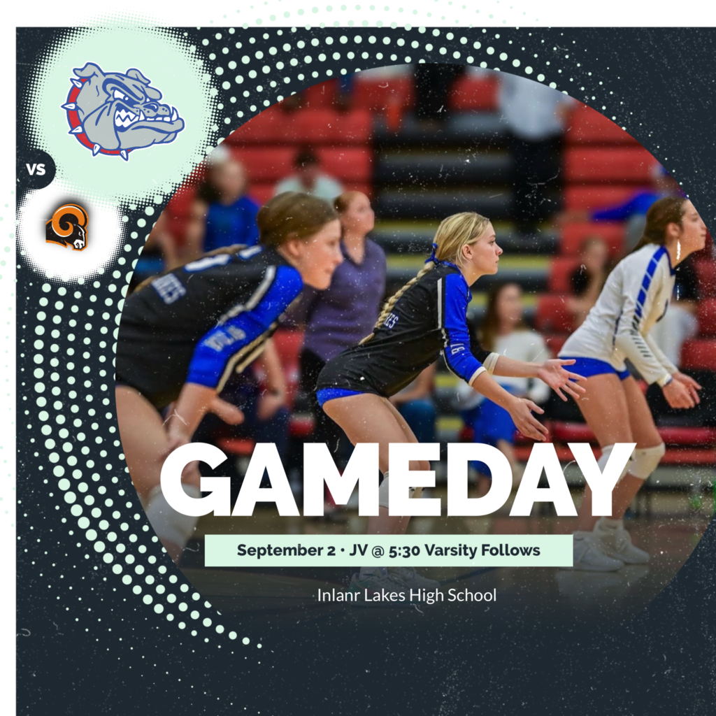 game day announcement for JV and Varsity Volleyball