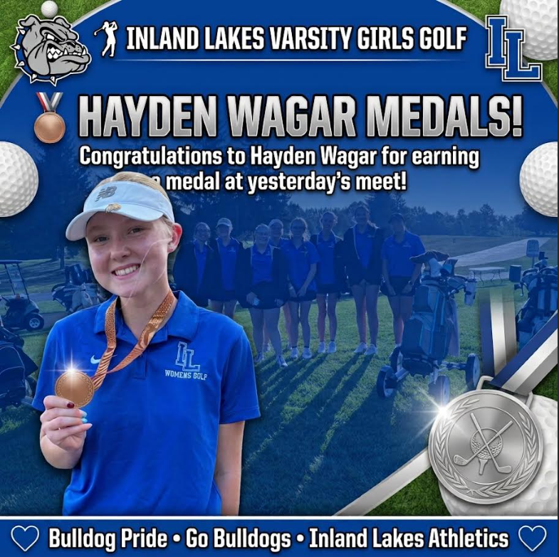 Congrats Hayden Wagar on medaling at yesterday's golf match!!!