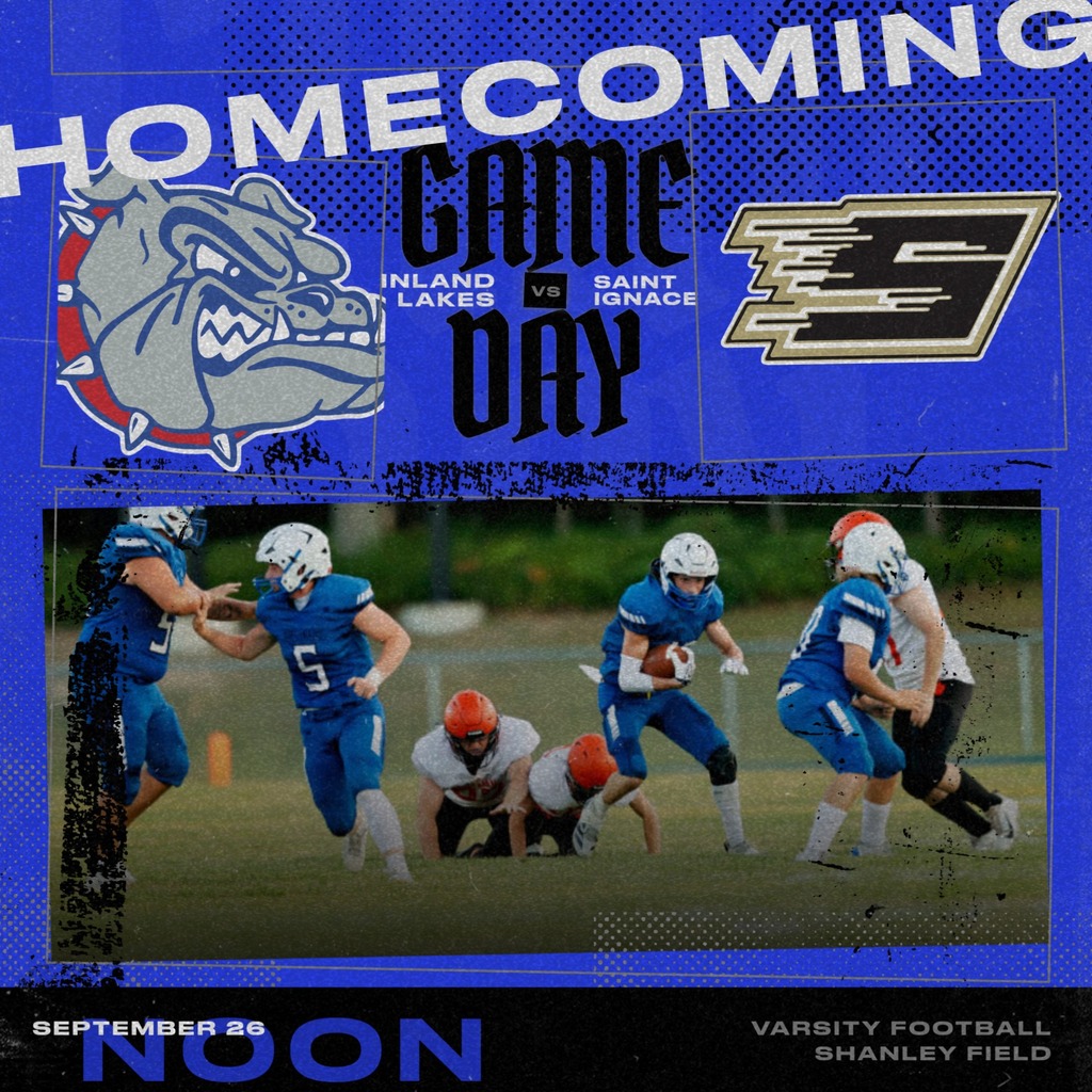 GAME DAY!!! Homecoming vs Saint Ignace at NOON! Parade lineup at 10, and parade at 10:30.