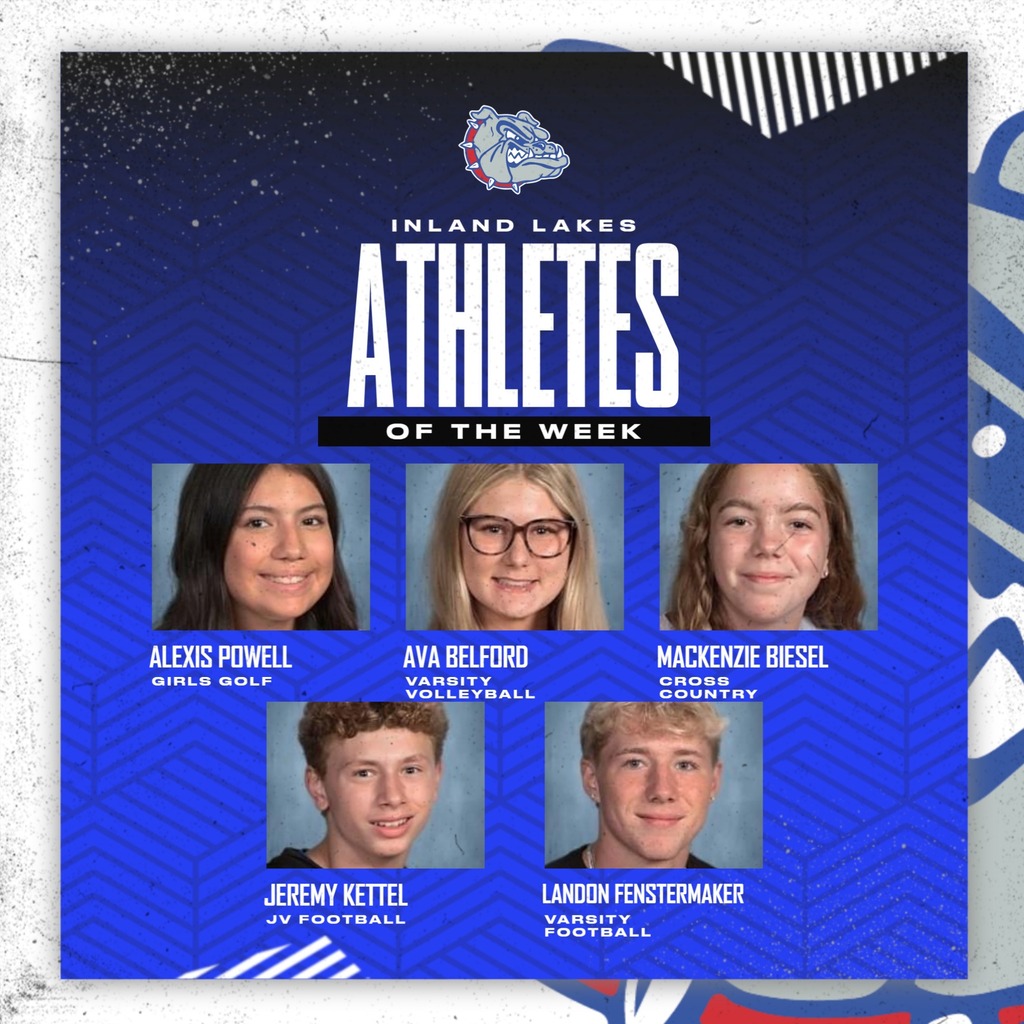 Athletes of the Week Sept 28 - Oct 4! Congrats Bulldogs!