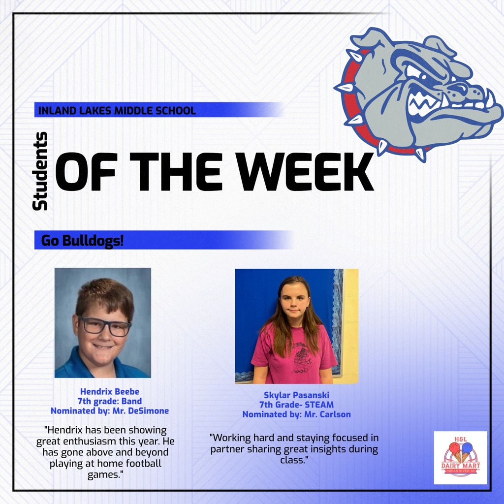 MS students of the weekHendrix Beebe and Skylar Pasanski!