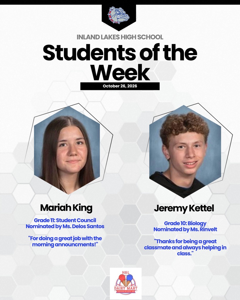 HS Students of the Week: Mariah King and Jeremy Kettel!