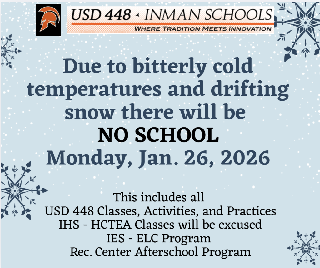 USD 448 No School Monday, Jan 26, 2026