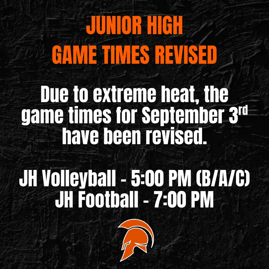 JH Game Time Changes