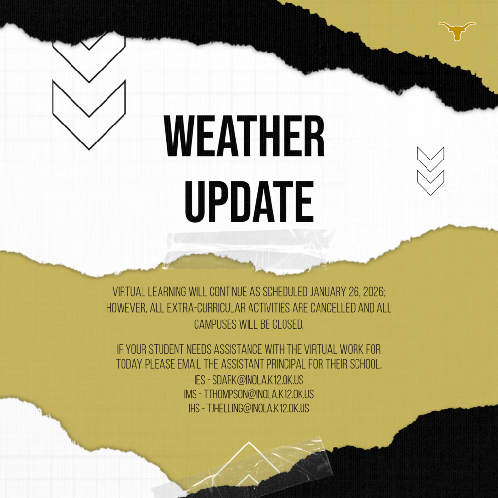 Weather Update for January 26, 2026: Virtual Learning will continue, extra-curricular activities cancelled and all campuses closed