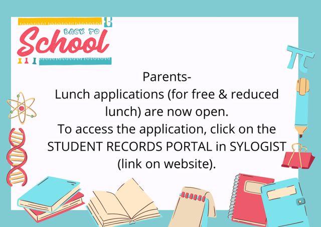 Lunch Applications Open