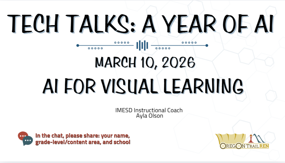 visual of tech talk flier