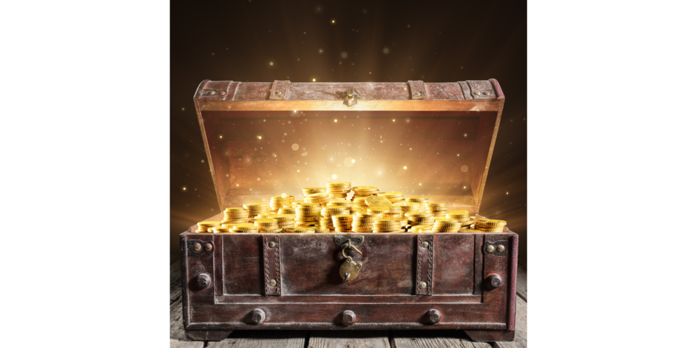 Graphic treasure chest