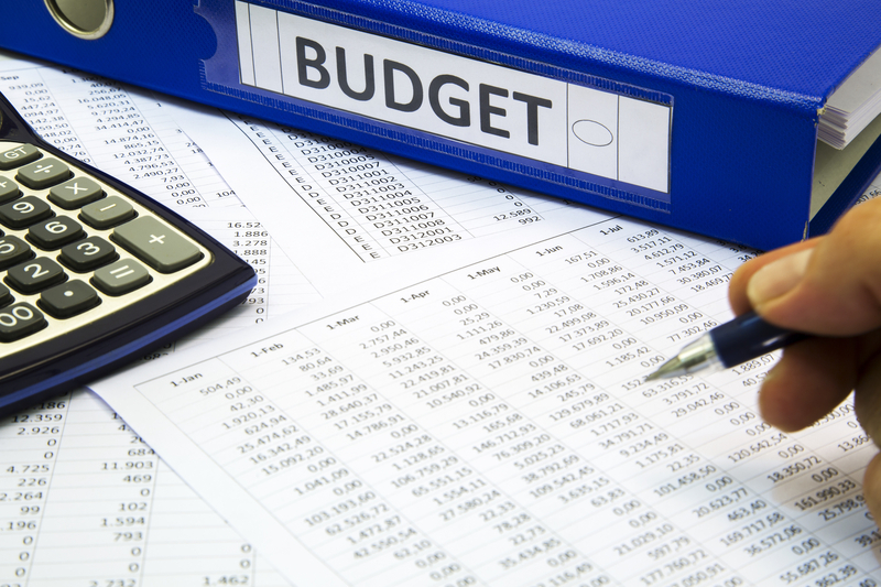 budget documents and calculator