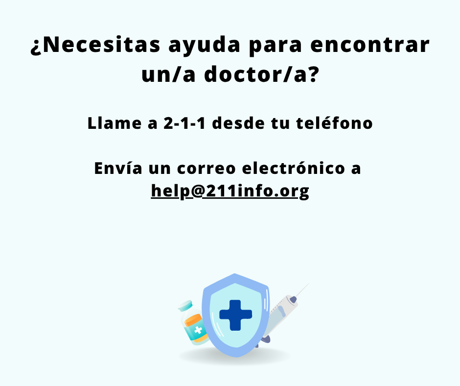 Necestias ayuda encontrando un dr./dra.