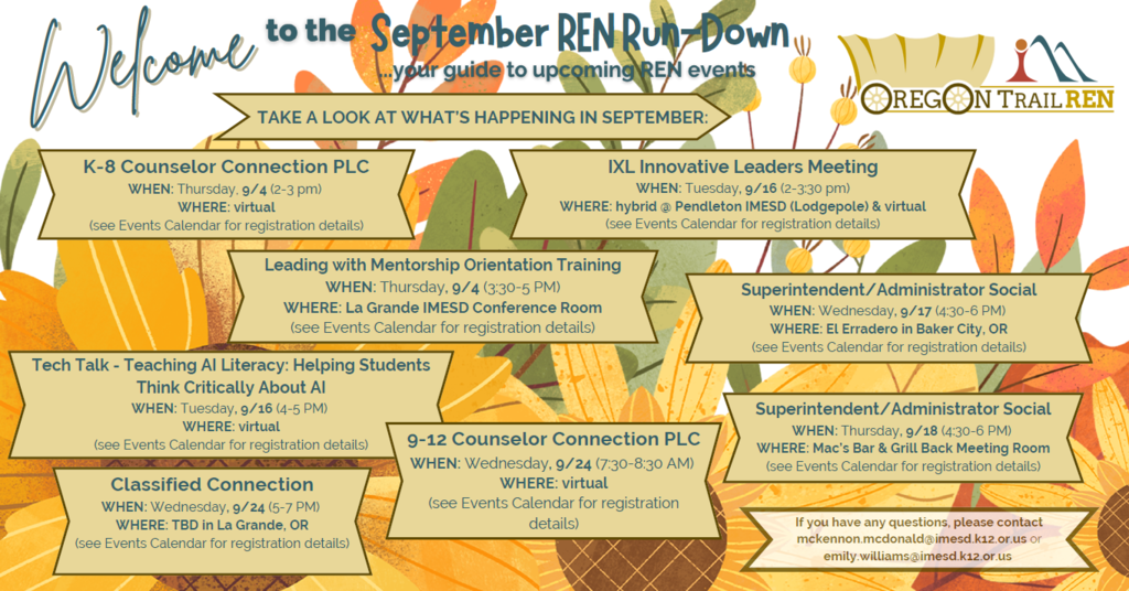 September REN Run Down