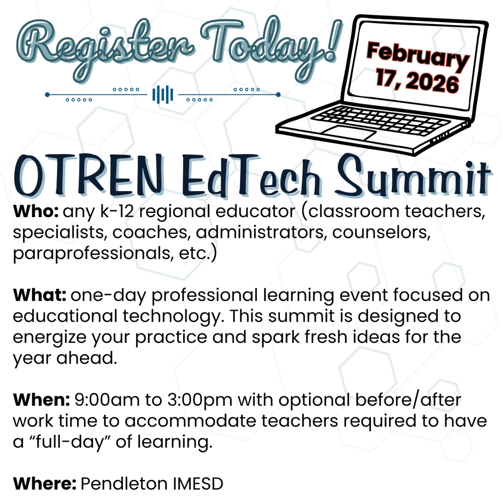 a flier saying register today with an overview of the event.