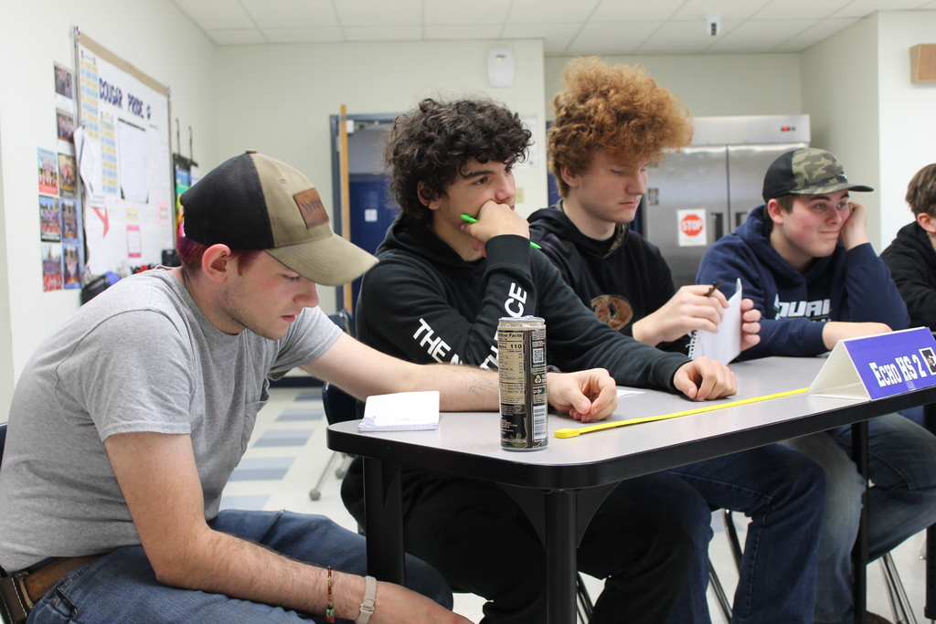 Students wait to hear the question