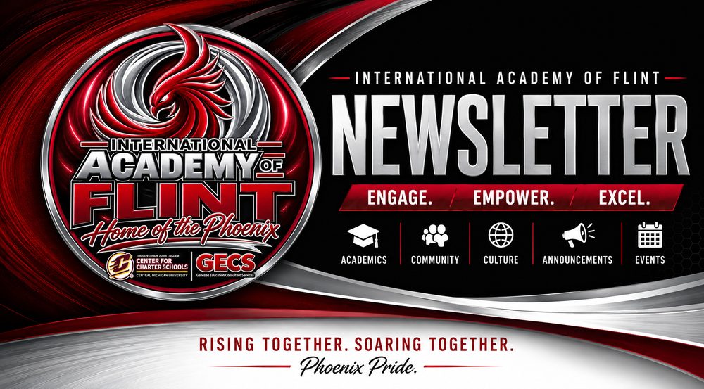 International Academy of Flint Newsletter, Phoenix logo