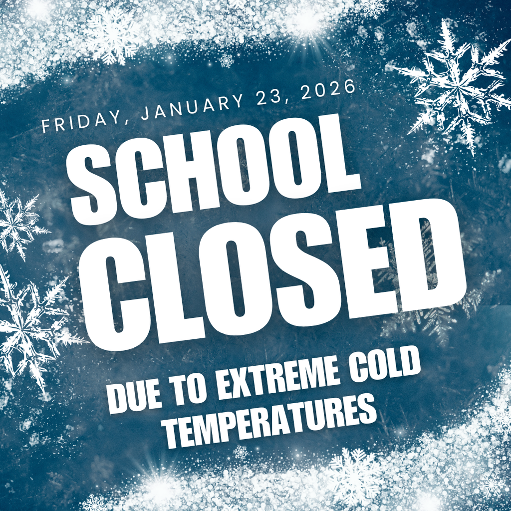 Blue  background, white frost, snowflakes and lettering